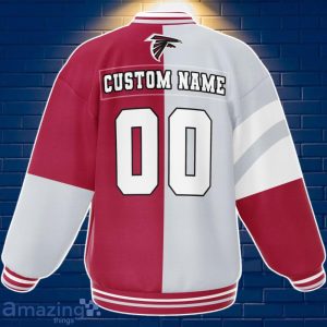 Atlanta Falcons Baseball Jacket Custom Number & Name Youth Style For Fans image Atlanta Falcons Baseball Jacket Custom Number & Name Youth Style For Fans Product Photo 2