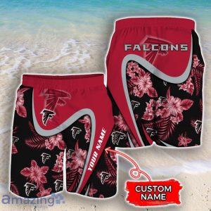 Atlanta Falcons NFL Floral Hawaiian Shirt And Shorts Custom Name Casual Comfort Combo For Fans Product Photo 3