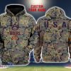 Auburn Tigers 3D Printing Army Camo Pattern Unisex Hoodies Custom Name For Fans