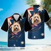 Australian Terrier Australia Day Hawaiian Shirt Summer Vacation Button Shirt