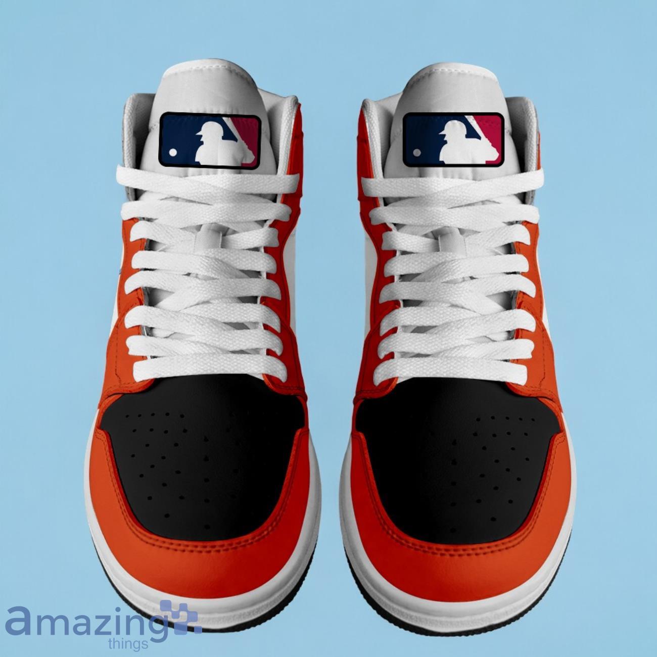 Baltimore Orioles MLB Air Jordan Hightop Custom Number & Name Trending Shoes image Baltimore Orioles MLB Air Jordan Hightop Custom Number & Name Trending Shoes Product Photo 3