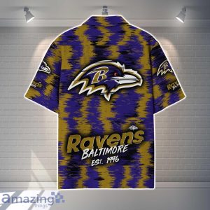 Baltimore Ravens NFL Hawaiian Shirt Vintage Custom Name For Fans image Baltimore Ravens NFL Hawaiian Shirt Vintage Custom Name For Fans Product Photo 3