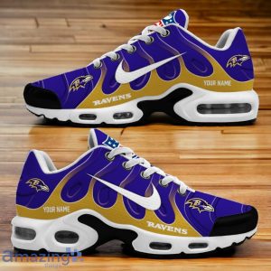 Baltimore Ravens TN Sport Shoes Ultimate Fan Edition Power Custom Name Product Photo 2