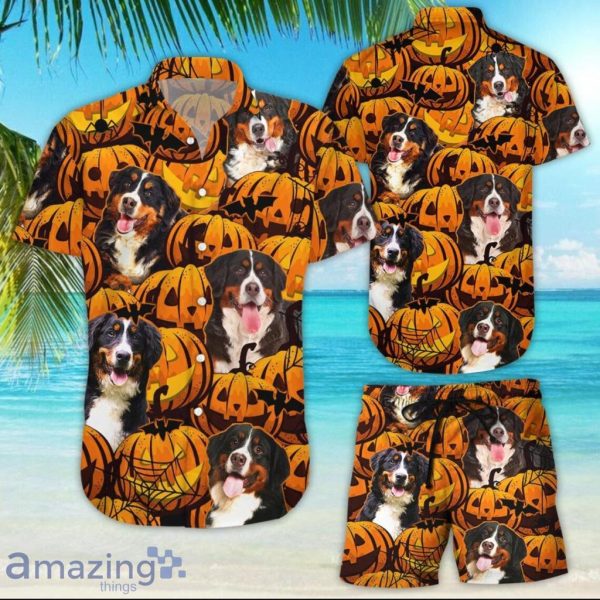 Bernese Mountain Dog Halloween Hawaiian Shirt Product Photo 1