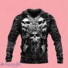 Black White Ghost Butterfly Skull Zip Up 3D Hoodie Gift For Men And Women