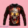 Blast Skull Zip Up 3D Hoodie Gift For Men And Women
