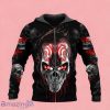 Bloody And Lava Eyes Skull Zip Up 3D Hoodie Gift For Men And Women