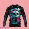 Blossom Xo Skull Zip Up 3D Hoodie Gift For Men And Women