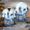 Blue Ocean Coconut Tree Skull Hawaiian Shirt Style Gift For Men And Women