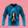 Blue Pray Skull Zip Up 3D Hoodie Gift For Men And Women