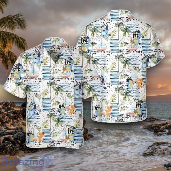 Bluey Hawaiian Shirt Tropical Summer Bluey Dad Style Gift For Men And Women Product Photo 1