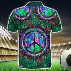 Bohemian Peace Polo Shirt Hippie Designs Polo Shirt Gift For Golf Lover Product Photo 2