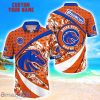 Boise State Broncos Custom Name Floral Hawaiian Shirt Summer Beach Shirt For Fans