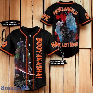 Booyakasha Michelangelo The Last Ronin Custom Number & Name Baseball Jersey Product Photo 1