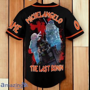 Booyakasha Michelangelo The Last Ronin Custom Number & Name Baseball Jersey Product Photo 3