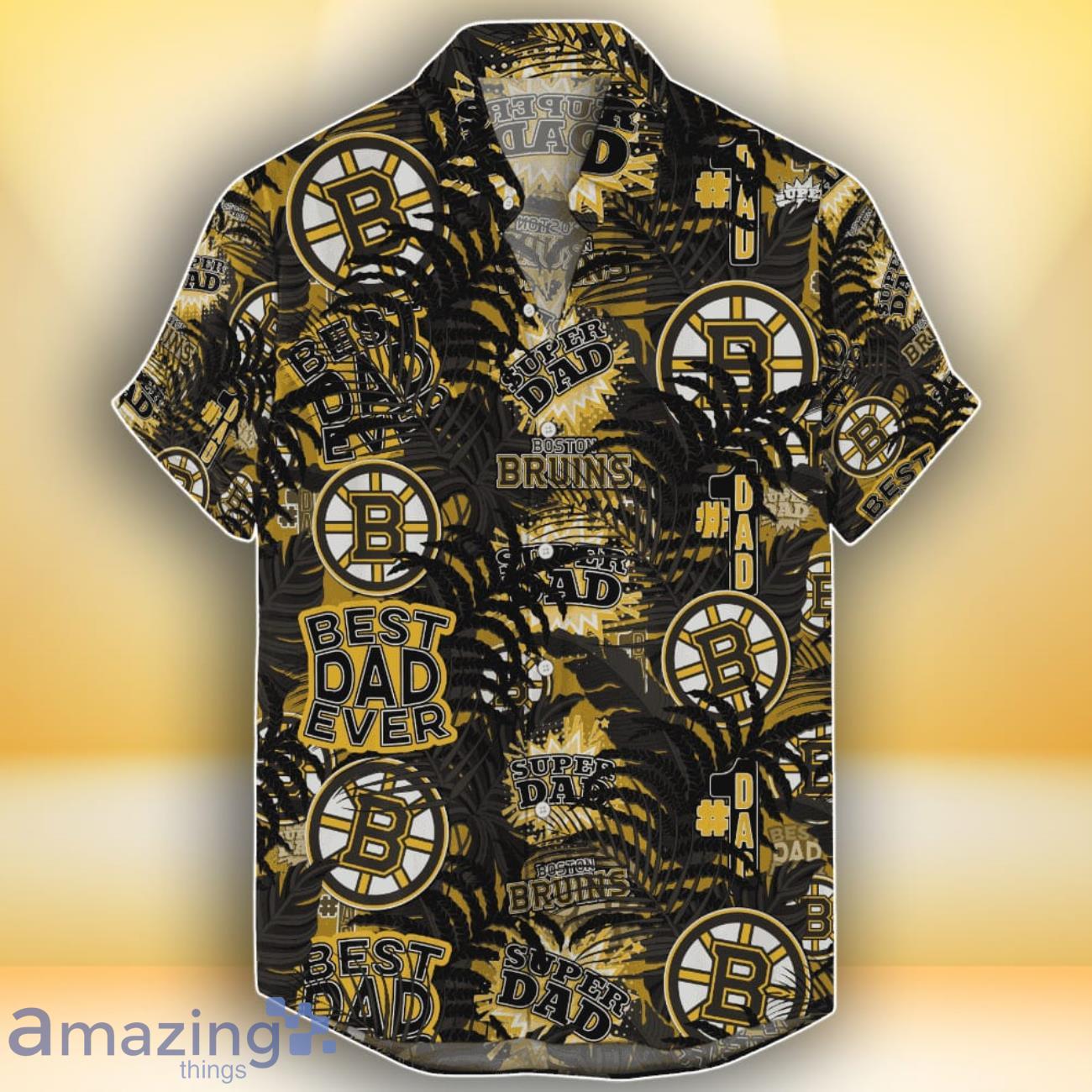 Boston Bruins NFL Hawaiian Shirt Special Gift For Father's Days image Boston Bruins NFL Hawaiian Shirt Special Gift For Father's Days
