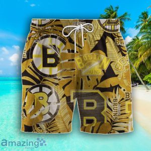 Boston Bruins Set Hawaiian Shirt And Shorts Combo Retro Style For Fans Product Photo 3