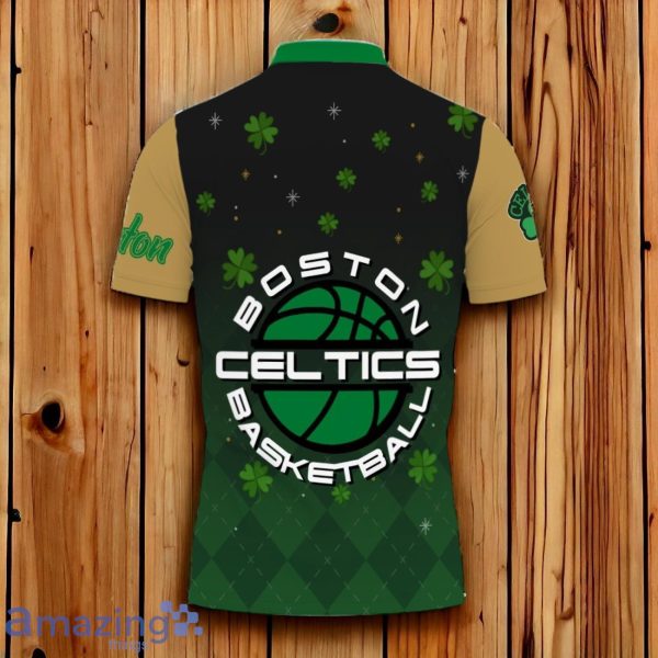 Boston Celtics Basketball Patrick's Day Art Design New Polo Shirt Product Photo 3