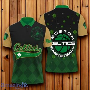 Boston Celtics Basketball Patrick's Day Art Design New Polo Shirt Product Photo 1
