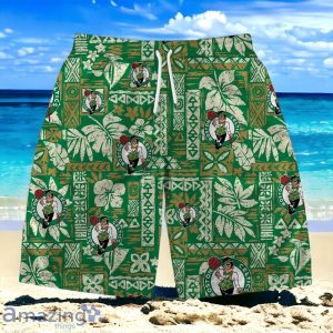 Boston Celtics Team Logo Pattern Classic Hawaiian Shirt And Short Product Photo 3