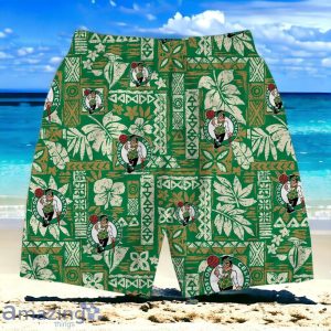 Boston Celtics Team Logo Pattern Classic Hawaiian Shirt And Short Product Photo 4