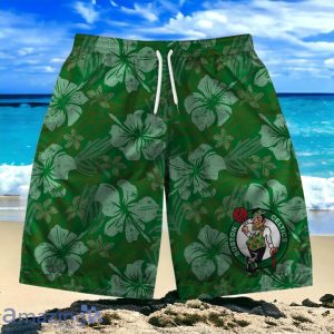 Boston Celtics Team Logo Pattern Retro Hawaiian Shirt And Short Product Photo 3