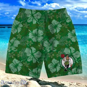 Boston Celtics Team Logo Pattern Retro Hawaiian Shirt And Short Product Photo 4