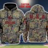 Boston College Eagles 3D Printing Army Camo Pattern Unisex Hoodies Custom Name For Fans