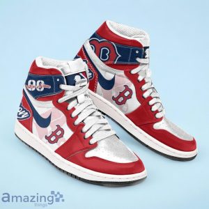 Boston Red Sox MLB Air Jordan Hightop Custom Number & Name Trending Shoes Product Photo 2
