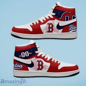 Boston Red Sox MLB Air Jordan Hightop Custom Number & Name Trending Shoes Product Photo 1