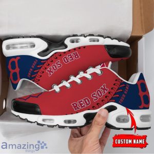 Boston Red Sox MLB Custom Name TN Sport Shoes Exclusive Design For Fan Club Product Photo 3