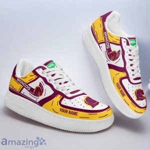 Brisbane Broncos NRL Air Force Shoes Sneaker Gift For Fans Custom Name Product Photo 2