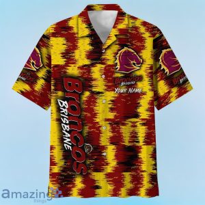 Brisbane Broncos NRL Hawaiian Shirt Special Design Custom Name Product Photo 2