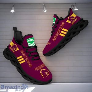 Brisbane Broncos NRL Max Soul Shoes Custom Name Gift For Fans Product Photo 3