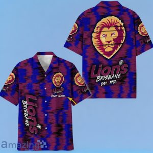 Brisbane Lions AFL Hawaiian Shirt Special Design Custom Name Product Photo 1