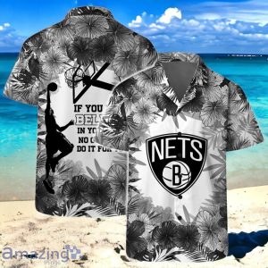 Brooklyn Nets National Basketball Association Hawaiian Shirt And Short Floral Pattern Product Photo 2