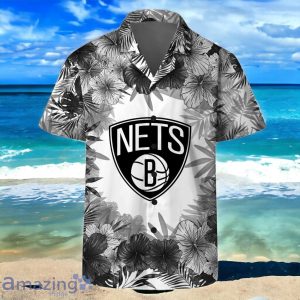 Brooklyn Nets National Basketball Association Hawaiian Shirt And Short Floral Pattern Product Photo 3