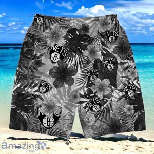 Brooklyn Nets National Basketball Association Hawaiian Shirt And Short Floral Pattern Product Photo 5
