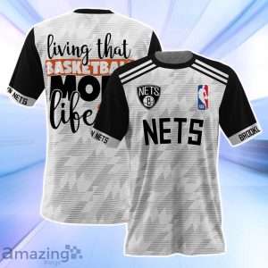 Brooklyn Nets NBA Living That Basketball Mom Life 3D Shirt Product Photo 1