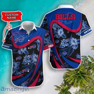 Buffalo Bills NFL Floral Hawaiian Shirt And Shorts Custom Name Casual Comfort Combo For Fans Product Photo 2