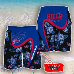 Buffalo Bills NFL Floral Hawaiian Shirt And Shorts Custom Name Casual Comfort Combo For Fans Product Photo 3