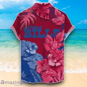 Buffalo Bills NFL Hawaiian Shirt Floral And Skull Unique Design For Fans image Buffalo Bills NFL Hawaiian Shirt Floral And Skull Unique Design For Fans Product Photo 2