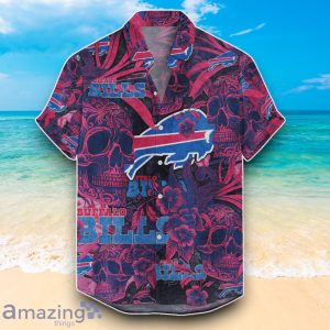 Buffalo Bills NFL Hawaiian Shirt Jungle Skull Unique Design For Fans Product Photo 1