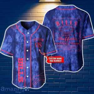 Buffalo Bills NFL Jersey Baseball Shirt Exclusive Custom Number & Name Gift For Fans Product Photo 1