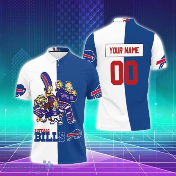 Buffalo Bills The Simpsons Family Champs Custom Name & Number Polo Shirts Special Gift For Men And Women Product Photo 1