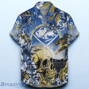 Buffalo Sabres NHL Hawaiian Shirt Tropical Skull Design For Men Women Product Photo 1