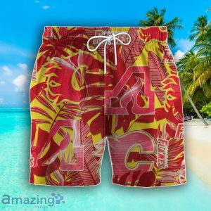 Calgary Flames Set Hawaiian Shirt And Shorts Combo Retro Style For Fans Product Photo 3