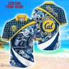 California Golden Bears Custom Name Floral Hawaiian Shirt Summer Beach Shirt For Fans
