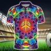 Calm Harmony Polo Shirt Hippie Designs Polo Shirt Gift For Golf Lover