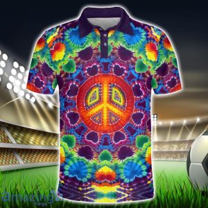 Calm Harmony Polo Shirt Hippie Designs Polo Shirt Gift For Golf Lover Product Photo 1